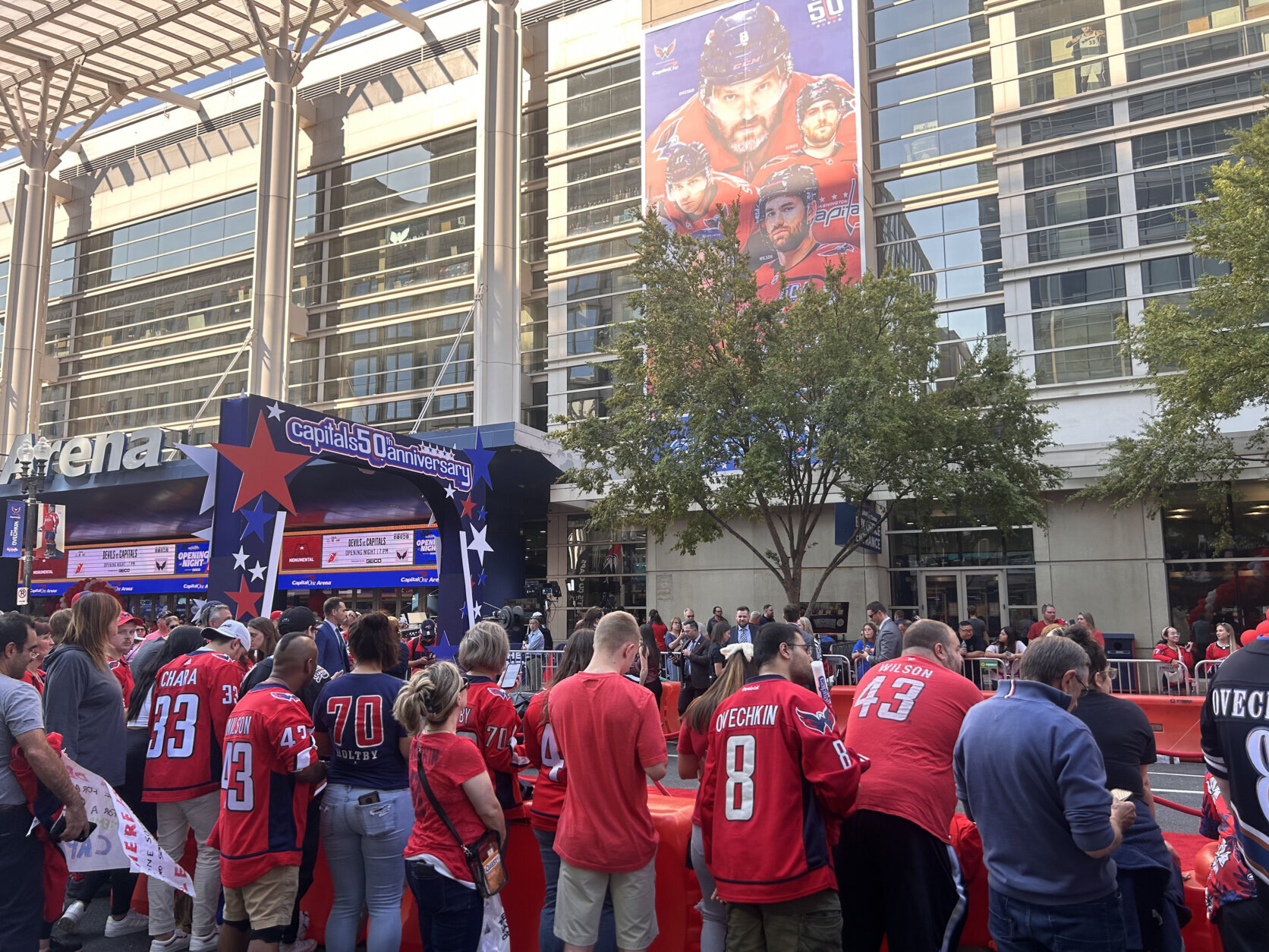 Washington Capitals' 50th season opener