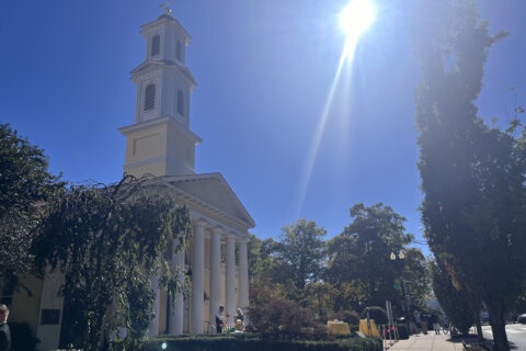 Historic Lafayette Square church celebrates the restoration of its bell tower