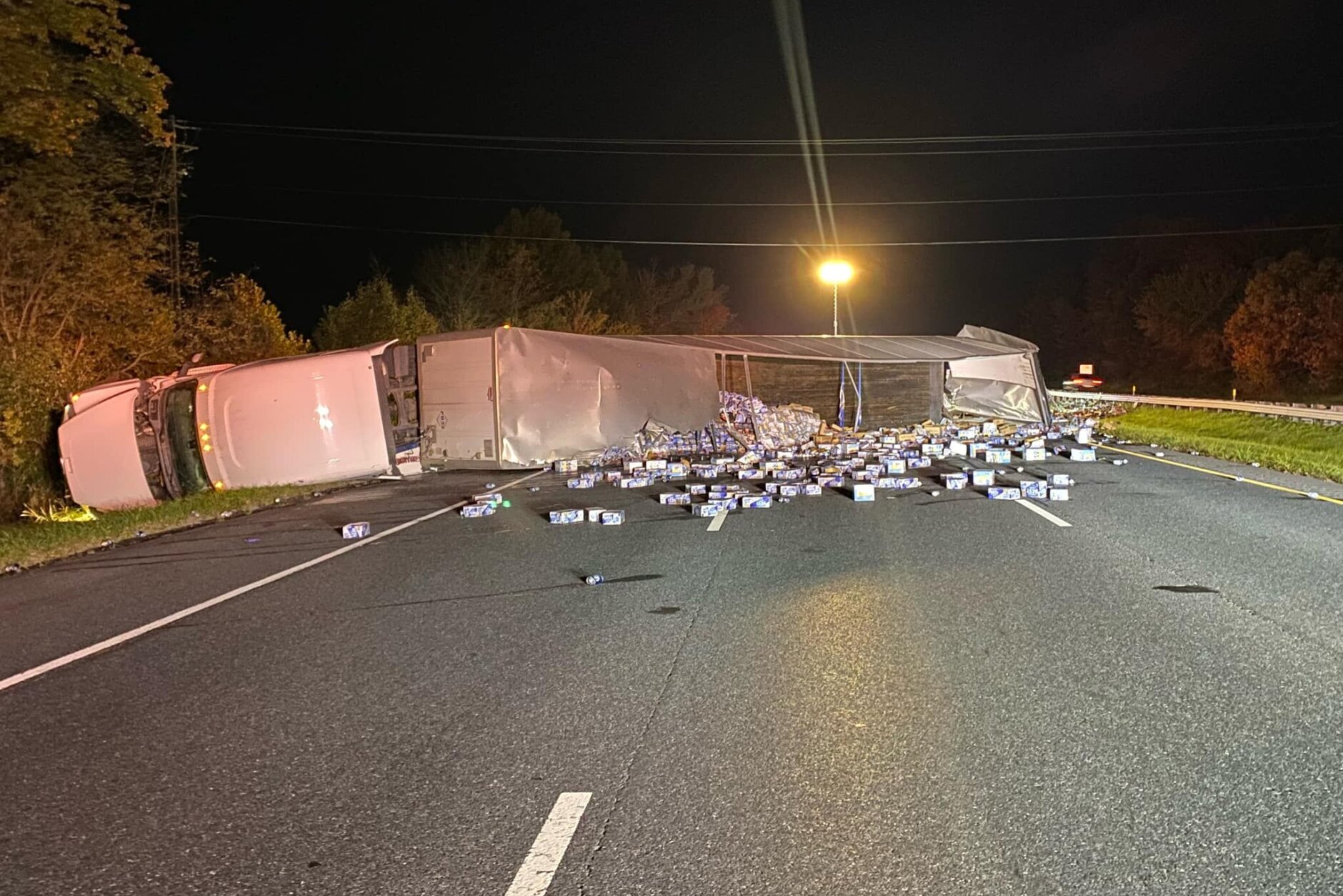 Tractor-trailer crash in Frederick County