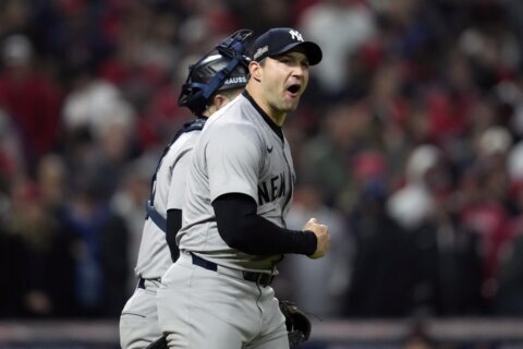 Yankees get to Guardians closer Clase again, score 2 runs in 9th to win 8-6 and take 3-1 ALCS lead