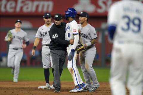 Yankees’ Chisholm accuses Royals’ Garcia of intentionally trying to hurt teammate during ALDS win