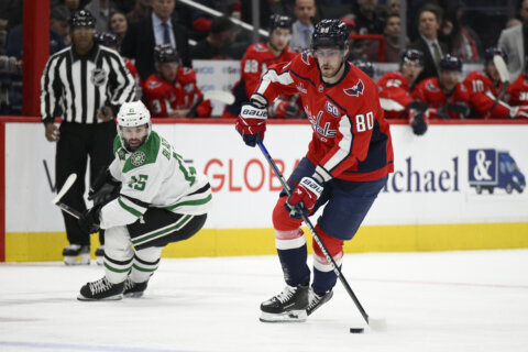 Capitals snap the Stars’ season-opening winning streak at 4 with a 3-2 victory