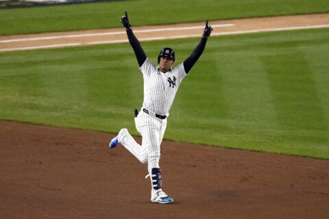 Soto, Stanton homers back Rodón as Yankees take advantage of wild Guardians to win ALCS opener 5-2