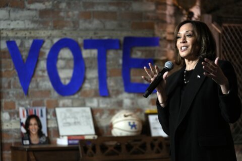 The Latest: Harris and Trump pivot to turnout as early voting begins