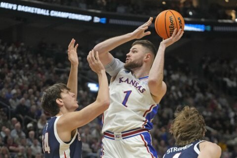 Kansas tops AP Top 25 preseason men’s basketball poll ahead of Alabama, defending champion UConn