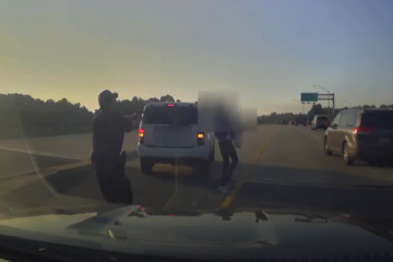 dash cam screenshot of police shooting