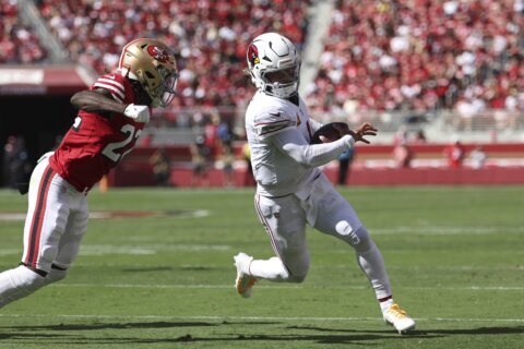 Kyler Murray rallies the Cardinals past the 49ers, 24-23