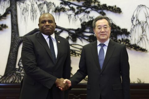 UK Foreign Secretary Lammy says engagement with China is necessary at start of 2-day visit