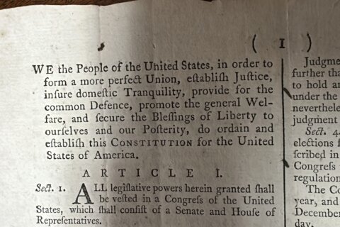 A rare copy of the US Constitution sells for $9 million at auction