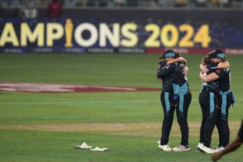 New Zealand wins cricket’s Women’s T20 World Cup for 1st time with 32-run victory over South Africa