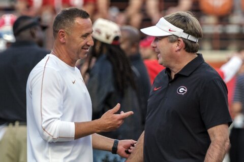 Texas fans must use better discretion after SEC fine for debris thrown on field, Sarkisian says