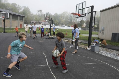 This camp provides a safe space for kids to learn and play after Hurricane Helene