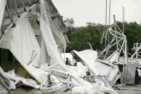 Tropicana Field shredded by Hurricane Milton is the latest sports venue damaged by weather