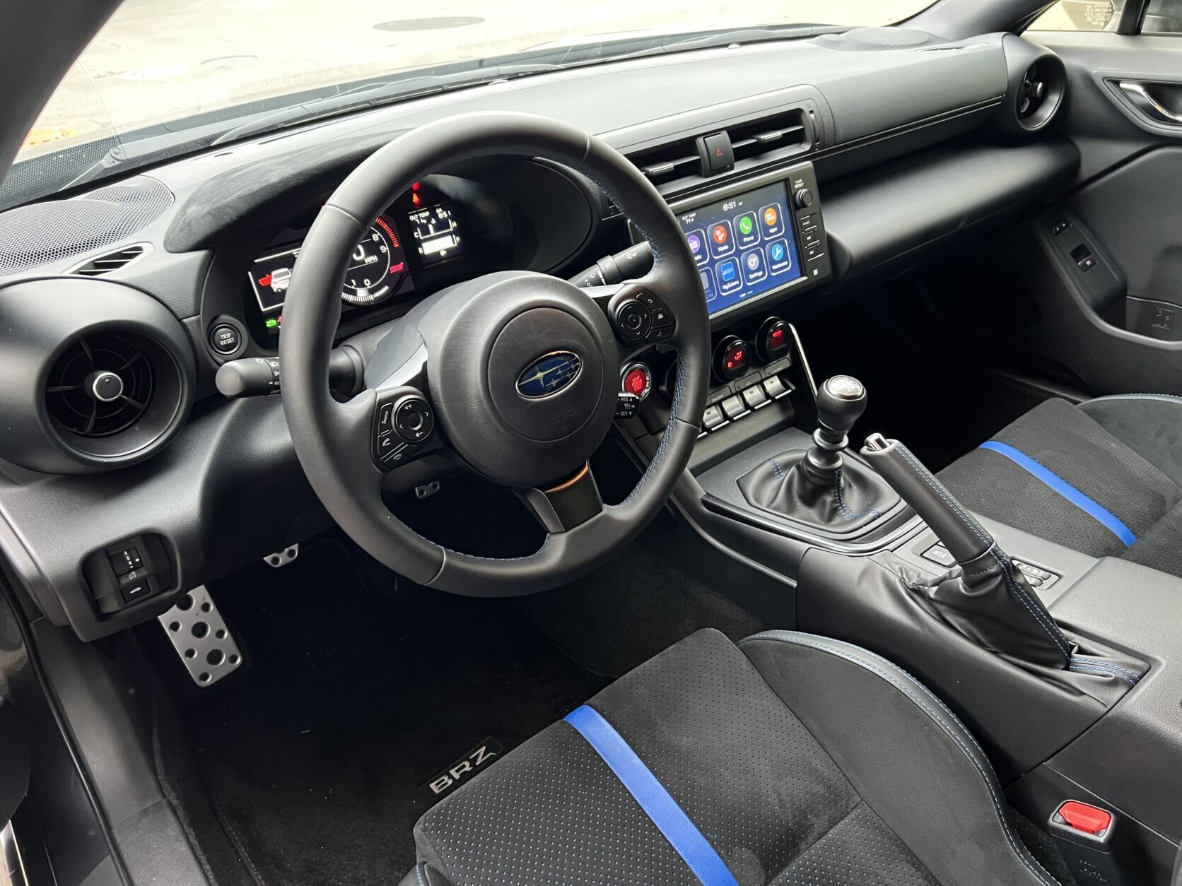 Interior of the Subaru BRZ