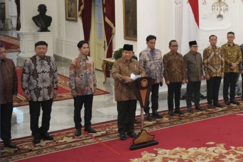 New President Subianto swears in Indonesia’s largest Cabinet since 1966, with 109 members