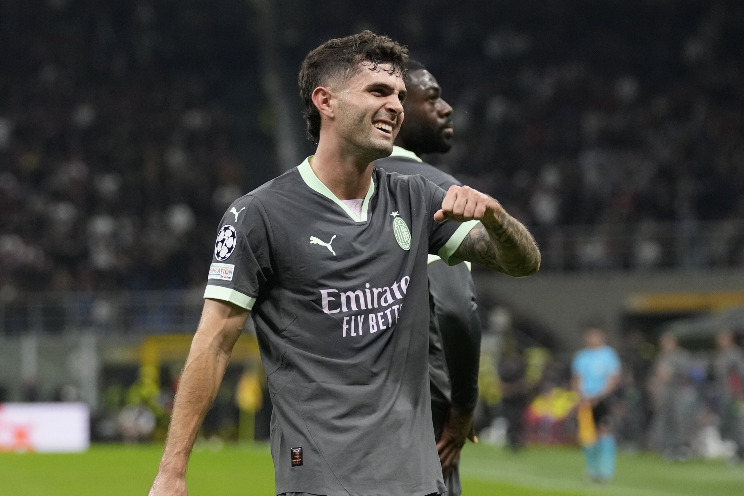 Pulisic’s goal from a corner helped Milan win the Champions League. Monaco remains unbeaten