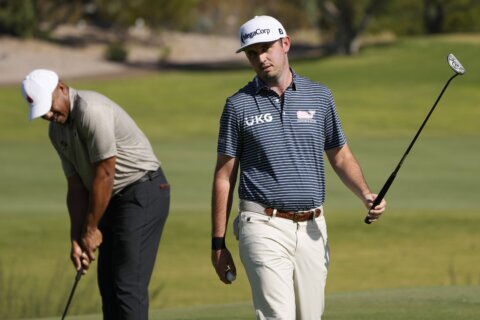 J.T. Poston and Matti Schmid share 36-hole lead at wind-delayed Las Vegas