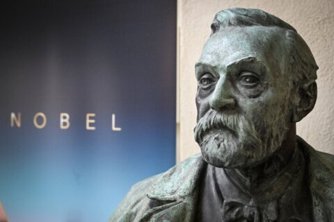 The Nobel prize in chemistry is being awarded in Stockholm