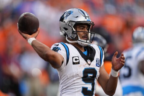 Panthers QB Bryce Young will start in Week 9, when the Saints anticipate Derek Carr’s return