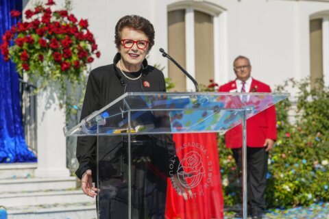 Billie Jean King and 100 athletes celebrate the 50th anniversary of her Women’s Sports Foundation