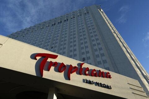 Las Vegas blows a kiss goodbye — literally — to the Tropicana with a flashy casino implosion