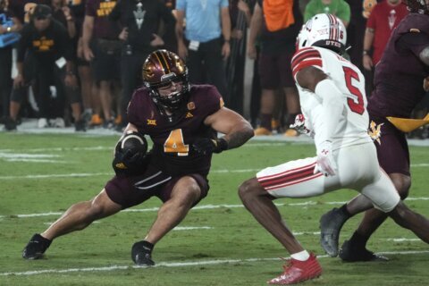 Cam Skattebo runs for 156 yards and 2 TDs, Arizona State knocks off No. 16 Utah 27-19