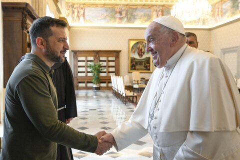 Ukraine’s Zelenskyy meets Pope Francis as he continues his European tour to push his ‘victory plan’