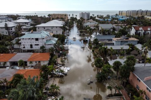 Election officials in southern states are grappling with fallout from dual hurricanes