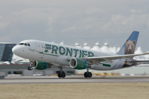 Frontier Airlines is lining up its new Dulles flights