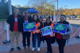 union workers unite with signs