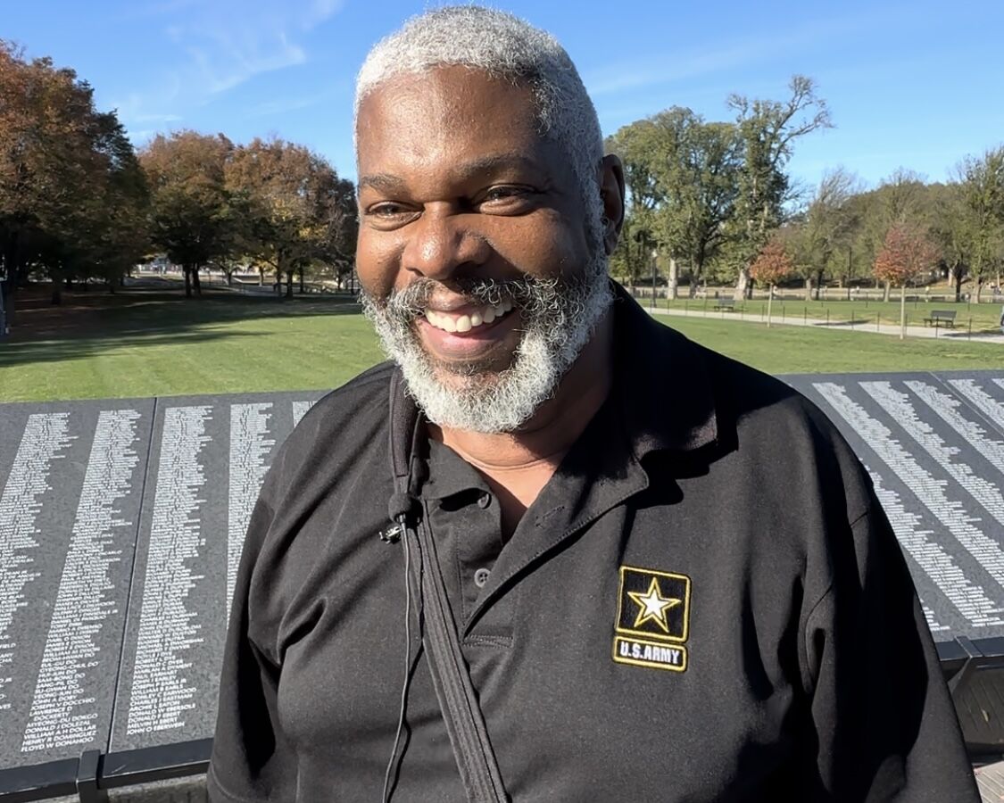 Master Sergeant Bill Wright and his family visited the Korean War Memorial.