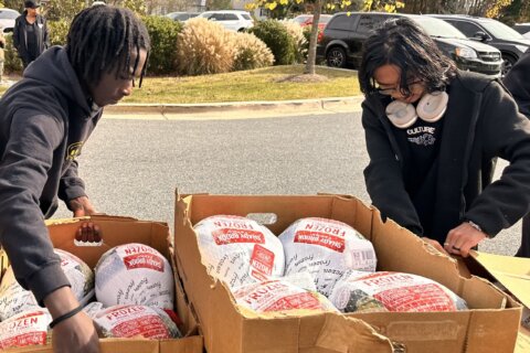 Hundreds show up to Turkey giveaway in Prince George’s County