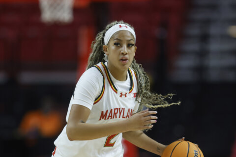 Kaylene Smikle leads six in double figures and No. 11 Maryland women thump Towson 98-63