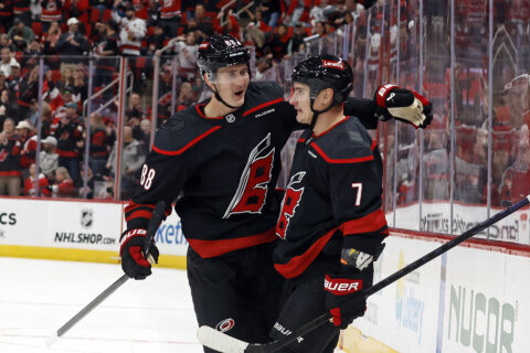 Orlov, Necas lift Hurricanes past Capitals, 4-2