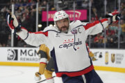 Ovechkin ties NHL record by scoring on 178 different goalies