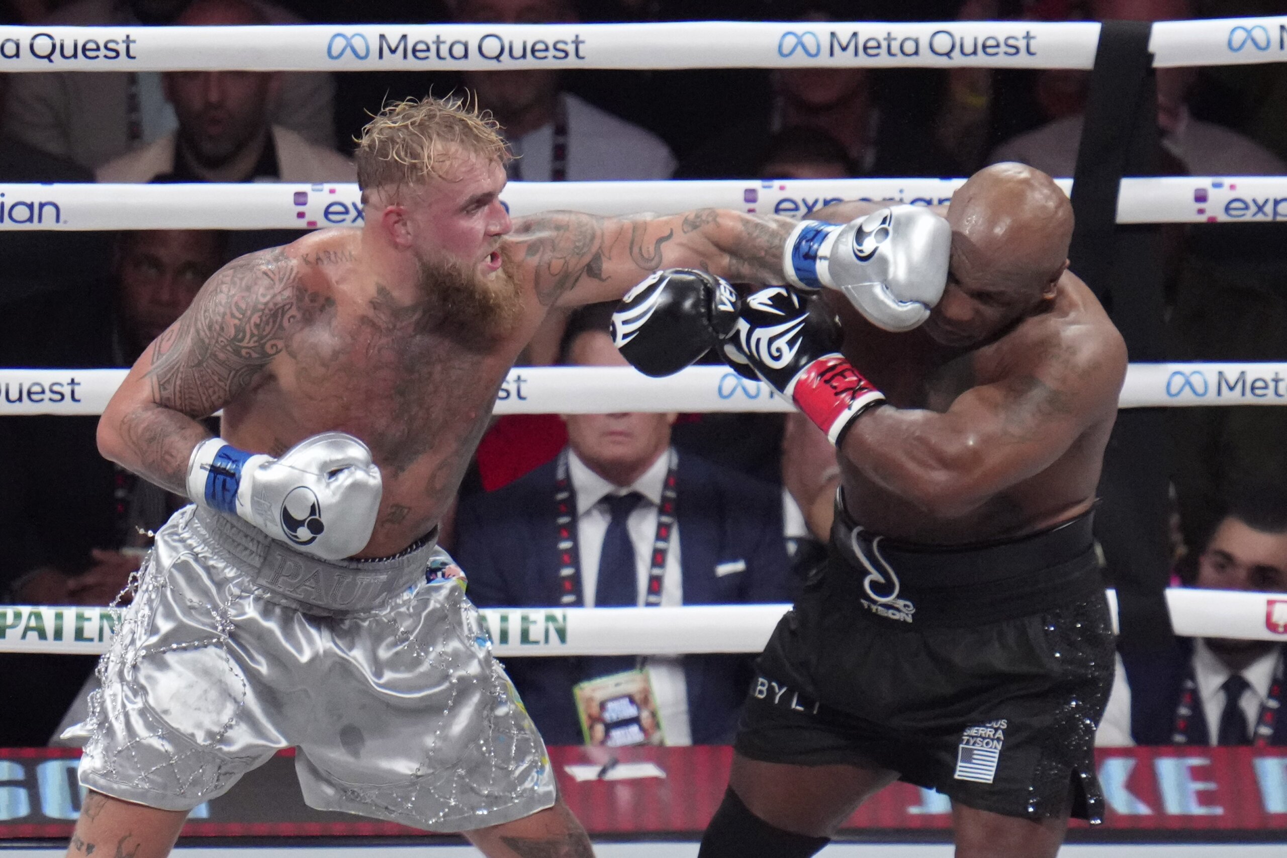 Mike Tyson-Jake Paul fight draws record betting for a combat sports event – WTOP News