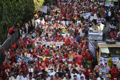 Thousands rally in Bangladesh capital as major political party demands quick reforms and an election