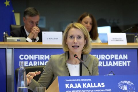 EU top diplomat nominee strongly backs Ukraine and underlines China’s links to the war