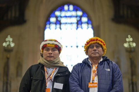 Indigenous leaders travel to UK from Peru to draw attention to oil damage and banking