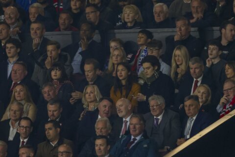 Olivia Rodrigo watches Man United play Chelsea in the Premier League