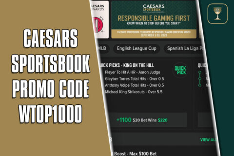 Caesars Sportsbook Promo Code WTOP1000 Unlocks $1K MNF Bonus