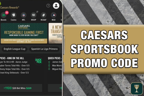 Caesars Sportsbook Promo Code WTOP1000: Get $1,000 TNF Bonus