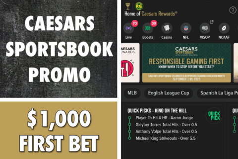 Caesars NFL Promo: Get $1K Commanders-Eagles Bonus