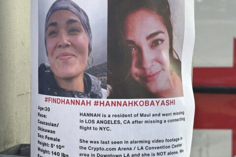 Volunteers join a search for a woman from Hawaii missing in LA for weeks as her father is found dead