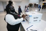 Charlotte airport workers strike over low wages as busy Thanksgiving travel week begins