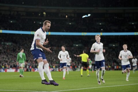 Harry Kane sparks England rout against Ireland and Nations League promotion