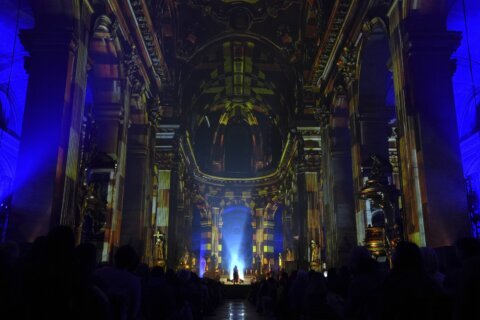 The church of Saint-Sulpice in Paris shines in an immersive light show