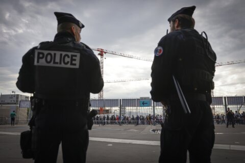 Thousands of police officers but few visiting fans for France-Israel soccer match after attacks