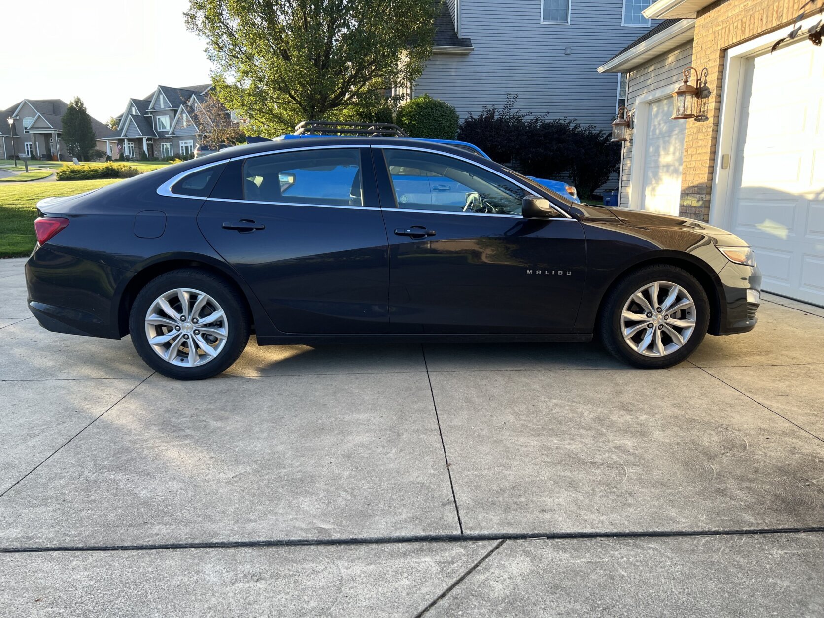 car in driveway