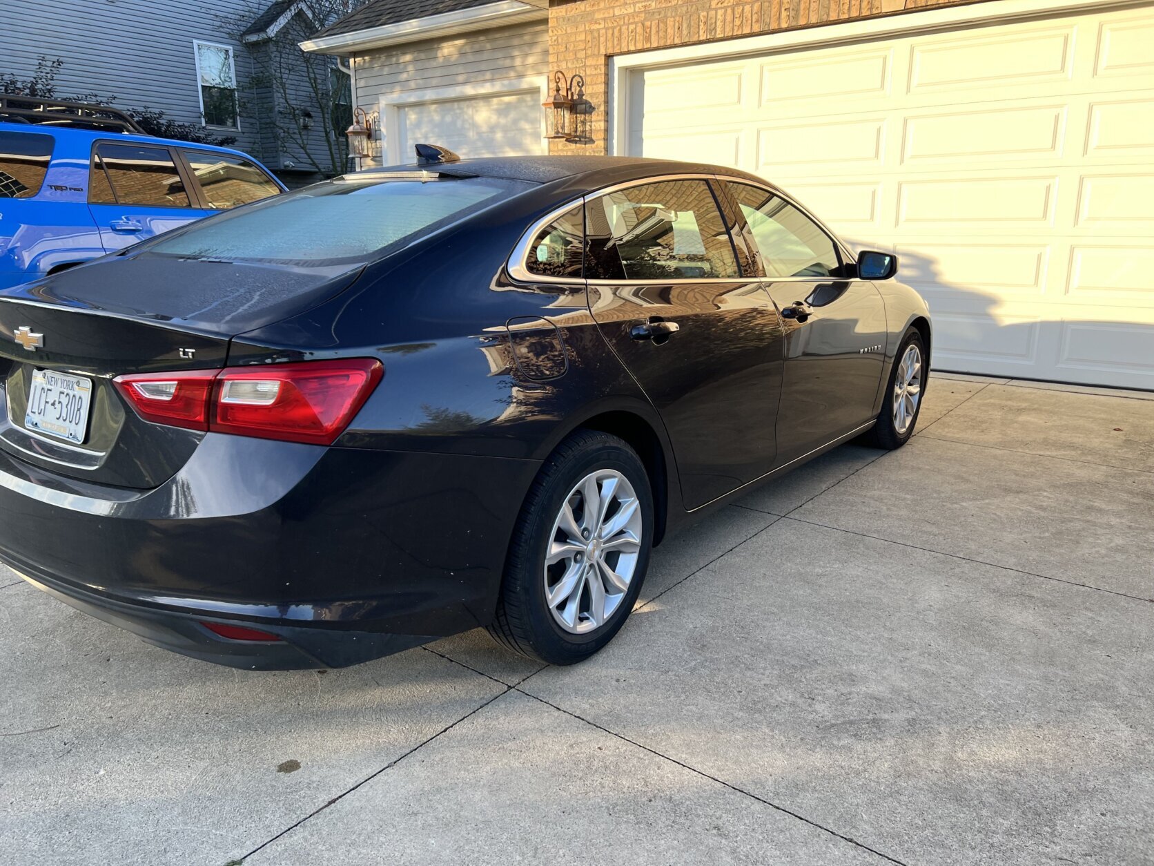 car in driveway